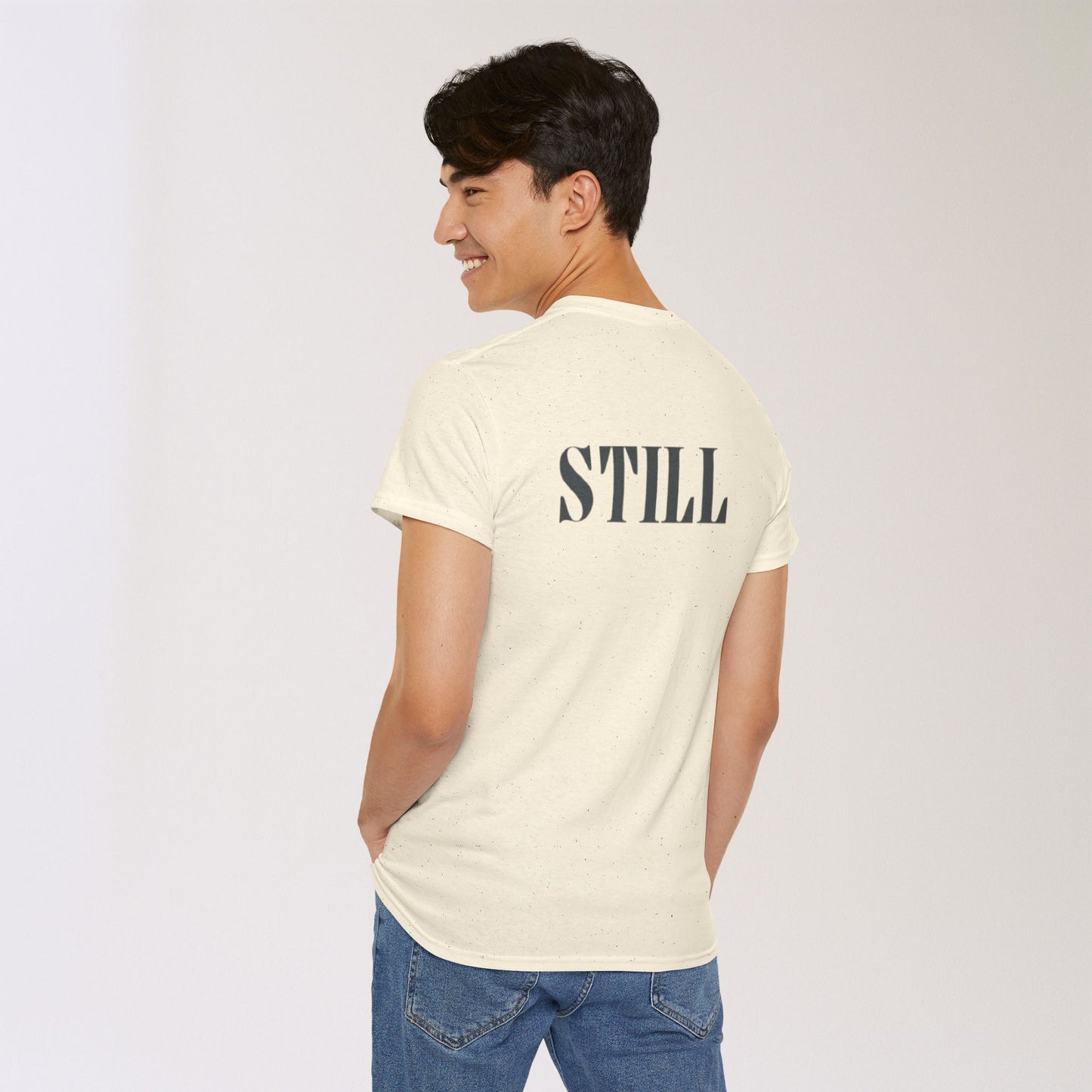 Men's Tee with 'STILL' Graphic - Casual Streetwear for Every Occasion