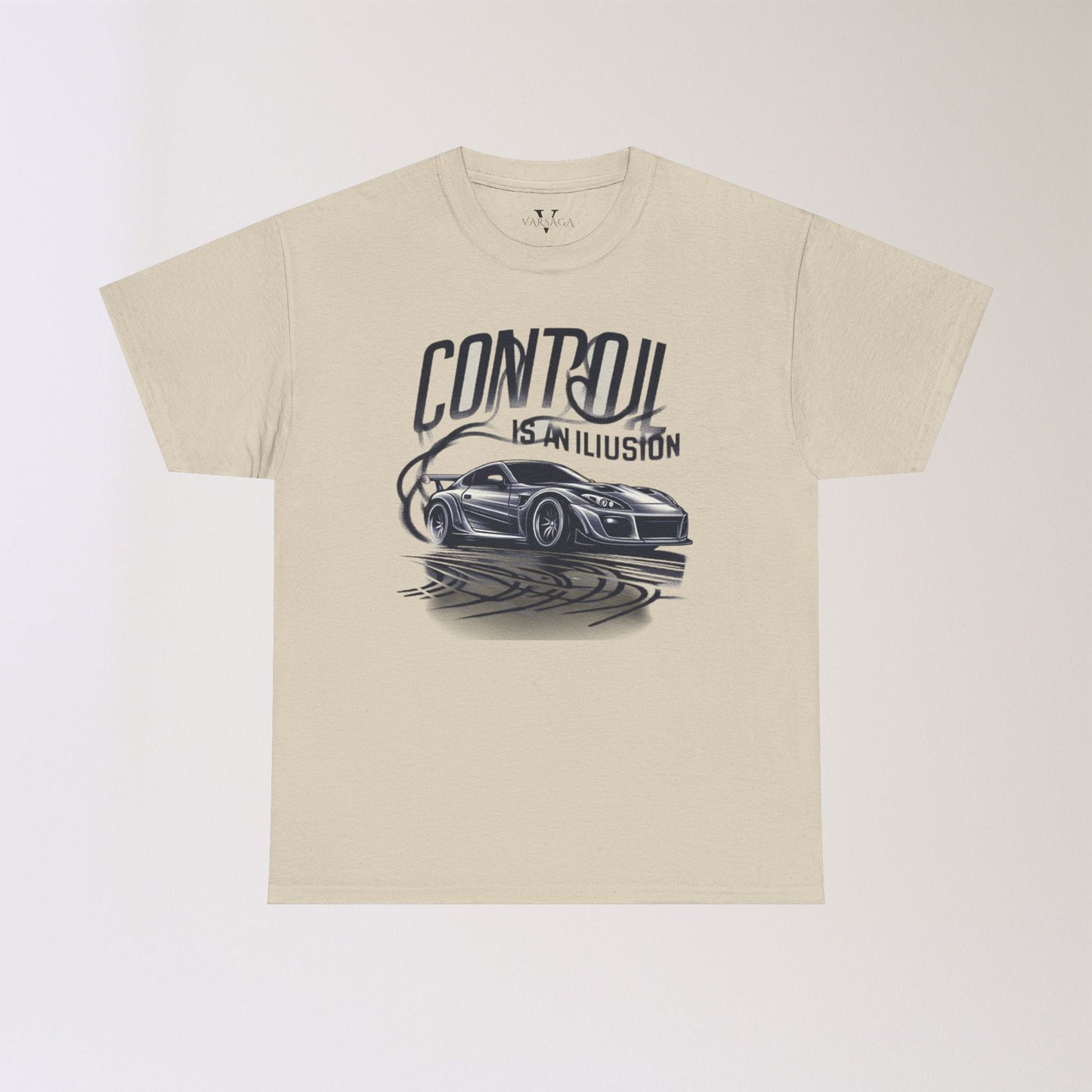 Car Graphic Tee - Control is an Illusion, Men's Cotton Shirt