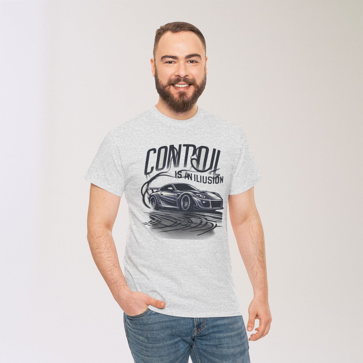 Car Graphic Tee - Control is an Illusion, Men's Cotton Shirt