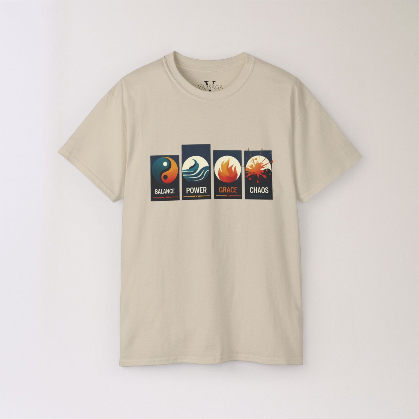 Balance Power Space Chaos unisex Graphic Tee