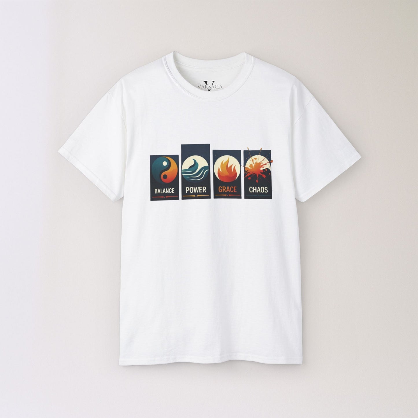 Balance Power Space Chaos unisex Graphic Tee